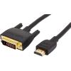 imageAmazon Basics HDMIA to DVI Male Adapter Cable BiDirectional 1080P GoldPlated 3 ft09 m Single Pack Black10 ft