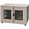 imageAmazon Basics Heavy Duty Dog Crate Furniture for Small to Medium Dogs Wooden Decorative Dog Kennel Cage Indoor with Safety Lock 385quot L x 268quot W x 256quot HM385Lx 268W x 256H