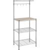 imageAmazon Basics Kitchen Storage Bakers Rack with Removable Top ChromeBeige 18quotD x 24quot W x 59quotH24