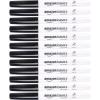 imageAmazon Basics Low Odor Ultra Fine Tip Dry Erase White Board Markers Assorted Colors 12PackBlack