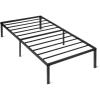 imageAmazon Basics Metal Bed Frame NonFoldable Platform Bed Easy Assembly Twin 39W x 75L x 14H in Black