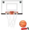 imageAmazon Basics Mini Indoor Basketball Hoop Over The Door Backboard and Rim 18quot x 12quot
