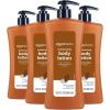 imageAmazon Basics Moisturizing Cocoa Butter Body Lotion for Dry Skin NonGreasy Paraben Free Lightly Scented 203 Fl Oz Pack of 4203 Fl Oz Pack of 4