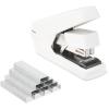 imageAmazon Basics Office Heavy Duty Stapler Flat Clinch Effortless 40 Sheet Capacity 1000 Staples No Jam for Classroom Office or Desk Use White 476 x 142 x 339 inches LxWxH