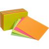 imageAmazon Basics Paper Flash Ruled Index Note Cards Heavy Weight White 3 x 5 Inch Card 300 Count 100 Pack of 3Assorted Neon