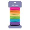 imageAmazon Basics Pony Tail Hair Ties  Bright 4 MM Elastics for All Types 32 CountMulti Color