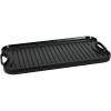 imageAmazon Basics PreSeasoned Cast Iron Reversible Rectangular GrillGriddle Black 20 x 1039 x 098 inch
