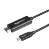imageAmazon Basics Premium Aluminum USBC Source to HDMI Display Cable Adapter Thunderbolt 3 Compatible 4K60Hz 6Foot Black6Foot