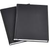 imageAmazon Basics Professional Journal 105X75 inches Black 2Pack2 count