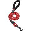 imageAmazon Basics Round Dog Leash Heavy Duty Durable Rope for Small Medium and Large Dogs Lightweight Design for Walking Training and Outdoor Activities Blue 6 FtRed