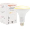 imageAmazon Basics Smart BR30 LED Light Bulb Dimmable Soft White 2700K 9W 60W Equivalent 800LM Works with Alexa Only 24 GHz WiFi No Hub Required 4 Pack1 Pack