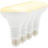 imageAmazon Basics Smart BR30 LED Light Bulb Dimmable Soft White 2700K 9W 60W Equivalent 800LM Works with Alexa Only 24 GHz WiFi No Hub Required 4 Pack4 Pack