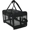 imageAmazon Basics SoftSided Mesh Pet Travel Carrier for Dog Cat up to 22 pounds 197quot L x 12quot W x 12quot H Black200L x 120W x 120H