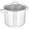 imageAmazon Basics Stainless Steel Stock Pot with Lid 8 Quart Even Heating Easy to Clean Silver