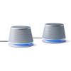 imageAmazon Basics Stereo 20 Speakers for PC or Laptop 35mm Aux input USBPowered 1 Pair BlackSilver