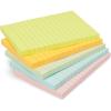 imageAmazon Basics Sticky Notes 4x6 Inches Assorted Colors SelfStick Pads Easy to Post for Home Office Notebook 100 sheetsPad Pack of 5