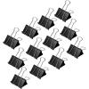 imageAmazon Basics Sturdy Binder Clips for Office Use 96 Count 8 Pack of 12 Medium 125 in BlackSmall