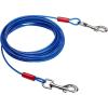 imageAmazon Basics TieOut Cable for Dogs up to 90 lbs 25 feet Set of 2 WhiteBlue