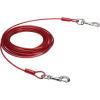 imageAmazon Basics TieOut Cable for Dogs up to 90 lbs 25 feet Set of 2 WhiteRed