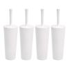 imageAmazon Basics Toilet Brush and Holder Set  4pack White Previously AmazonCommercial brand
