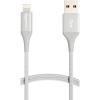 imageAmazon Basics USBA to Lightning Charger Cable Nylon Braided Cord MFi Certified Charger for Apple iPhone 14 13 12 11 X Xs Pro Pro Max Plus iPad 10000 Bend Lifespan 6 Foot SilverSilver