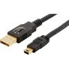 imageAmazon Basics USBA to Mini USB 20 Cable 480Mbps Transfer Speed with GoldPlated Plugs 3 Foot Black3 Feet