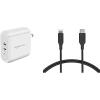 imageAmazon Basics USBC Lightning Cable and USBC Wall Charger Combo Mfi Certified Charger for Apple iPhone 11 12 iPad  3ft Black