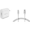 imageAmazon Basics USBC Lightning Cable and USBC Wall Charger Combo Mfi Certified Charger for Apple iPhone 11 12 iPad  6ft Silver