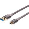 imageAmazon Basics USBC to USBA 31 Gen 1 Fast Charger Cable Nylon Braided Cord 5Gbps HighSpeed for Apple iPhone 1615 iPad Samsung Galaxy Tablets Laptops 10 Foot Dark Gray30 m