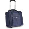 imageAmazon Basics Underseat Carry On Luggage with Wheels  14quot Rolling Travel Bag BlackNavy
