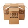 imageAmazon Basics Wardrobe Clothing Moving Boxes with Bar 6 Pack Brown 24quot x 24quot x 40quotBrown