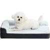 imageAmazon Basics Washable LShaped Dog Bed for Medium Dogs AntiSlip Pet Sofa Bed for Indoor Dogs Crate Bed 36x27x8 Inches GrayLight Gray