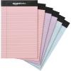 imageAmazon Basics Wide Ruled Lined Writing Note Pads 85 inch x 1175 inch White 12 Count 12 Pack of 50Multicolor