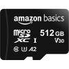 imageAmazon Basics microSDXC Memory Card with Full Size Adapter A2 U3 Read Speed up to 100 MBs 1 Tb Black512GB