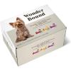 imageAmazon Brand  Wonder Bound Small Breed Wet Dog Food Variety Pack Beef Recipe Grilled Chicken Flavor Filet Mignon Flavor Loaf in Gravy 35 Ounce Pack of 24