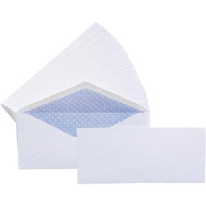 imageAmazon Basics 10 Security Tinted Business Gummed Envelopes Moisture Sealed 418 x 912 Inch Pack of 500 One Size White