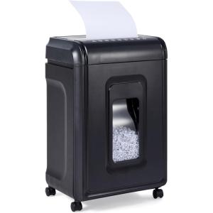 imageAmazon Basics 150 Sheet Autofeed Micro Cut Paper Credit Card Shredder for Security Black18 Sheet