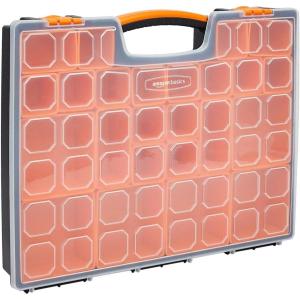 imageAmazon Basics 19Removable Compartment Organizer Black Orange 165 x 132 x 24 inches165 x 132 x 24 inches