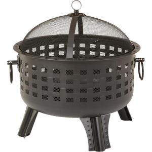 imageAmazon Basics 27 inch Steel Round Lattice Fire Pit