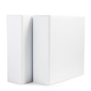 imageAmazon Basics 3 Ring Binders 2 Inch 4 Pack DRing Organizer for School Home Office White2Pack