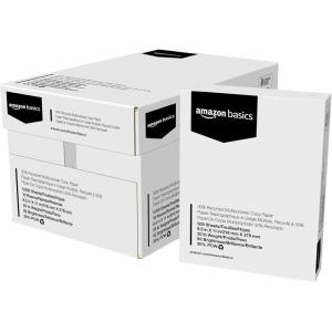 imageAmazon Basics 30 Recycled Multipurpose Copy Printer Paper 85 x 11 Inches 20 lb 1 Ream 500 Sheets 92 Bright White10 Reams  5000 Count Sheets