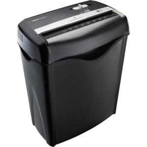 imageAmazon Basics 6 Sheet Cross Cut Paper and Credit Card Home Office Shredder with 38 Gallon Bin BlackBlack