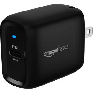 imageAmazon Basics 68W TwoPort GaN Wall Charger with 2 USBC Ports 60W 18W with PD for Laptops Tablets ampamp Phones iPhone 161514131211X iPad MacPro Samsung and More NonPPS BlackBlack