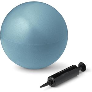imageAmazon Basics 9Inch Mini Pilates Ball AntiBurst Exercise Ball for Yoga Core TrainingAqua