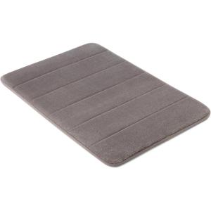 imageAmazon Basics Absorbent ampamp Fast Dry Plush Memory Foam Bath Mat 17x24in Dark Gray