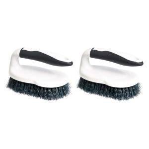 imageAmazon Basics All Purpose Rectangular Scrub Brush 2pack White ampamp Black Previously AmazonCommercial brand