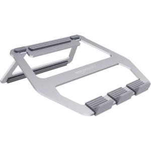 imageAmazon Basics Aluminum Portable Foldable Height Adjustable Support Stand for Laptops up to 13quot SilverSilver