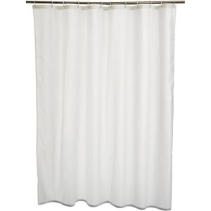 imageAmazon Basics Bathroom Shower Curtain Water Resistant Fabric with Grommets ampamp Hooks Machine Washable 72quotx72quot Light Brown BeigeWhite