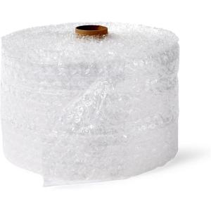 imageAmazon Basics Bubble Cushioning Wrap Packing Material for Fragile Items 12Inch x 100Foot Long Roll Large ClearClear