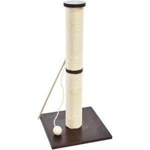 imageAmazon Basics Cat Scratching Post Tree  12 x 12 x 25 Inches Burgundy